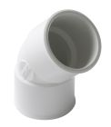 COUDE SIMPLE FEMELLE/FEMELLE 45' DIAMETRE 32 BLANC      - CF44B