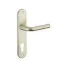 Ensemble poignée de porte Leto champagne 165 mm à cylindre