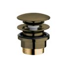 BONDE LAVABO Up Down LAITON NF VIEUX BRONZE 5-55 mm