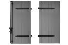 Volets battants aluminium à lames verticales, 24 mm (aluminium extrudé) - SYMETH BATTANT