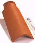 Demi tuile terre cuite Oméga 10 Mistral - long. 49,5 cm