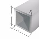 Profilé tube carré 20x20x1,5/2600 aluminium plastifié blanc