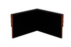 Plinthes - MCL PARFAIT ANGLE RENTRANT DROIT NOIR 120 MM