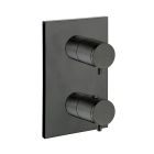 façade douche thermostatique 1 sortie blackmat