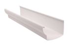 Gouttière en PVC blanc moulurée développé T33 - long. 4m