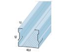 Solivette N°1  Acier Galvanisé Z 140 6/10ème Métal Longueur 1,38m