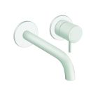 lavabo mural triverde 2 trous bec 18 cm white matt ex tv277