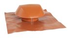 CHAPEAU VENTILATION COLLERETTE ETANCHEITE D 160 TERRACOTTA   - VVE16T
