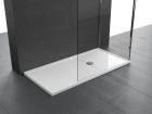 Receveur de douche resine de synthese OLYMPIC PLUS blanc rectangle - long. 140cm x larg. 80cm