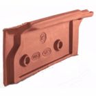 Rive individuelle gauche a emboitement terre cuite Panne H2 Flamme rustique - long. 40 cm