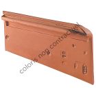 Rive droite individuelle a emboitement terre cuite PV13 Gris quartz - long. 44,1 cm x larg. 6,4 cm