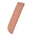 Demi tuile droite terre cuite PLATE 16x38 DOYET Patine Fonce