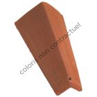 Aretier angulaire petit modele sans emboitement (9 a 10 au ml) terre cuite Vieilli masse