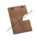 Piece gauche pour chatiere Tuile PLATE Phalempin Ambre