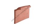 Rive individuelle gauche a recouvrement terre cuite Tenord Rouge