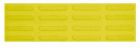 Bande de guidage podotactile caoutchouc - jaune