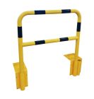 Barriere de securite a sceller - tube Ø60mm - noir/jaune