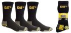 Lot de 3 paires de chaussettes C-123 WORKWEAR SOCKS Coton Polyester Elasthane Noir taille 46/50
