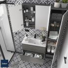 Meuble de salle de bain FUSSION LINE 700 fond 35 2 tiroirs à fermeture amortie ALSACE 697 x 540 x 350 mm