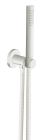 applique prise d'eau douchette flexible blanc*