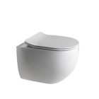 BLOC WC CIOTOLA SUSPENDU AVEC ABATTANT SOFT CLOSE  NO RIM WHITE MAT