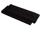 Demi tuile - universelle terre cuite anthracite nouveau - long. 46,5 cm x larg. 18,6 cm