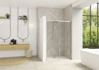 Paroi avec 1 volet coulissant sans seuil - SMART DESIGN C SS 90 Chrome TN D