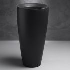 LAVABO KRACKLITE FREE STANDING CERAMIQUE BLACK MAT