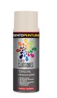 Peinture acrylique metal , bois , plastiques classique brillant blanc perle - aérosol de 0,4L