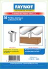 BLISTER 20 PONTETS PO H=18 plastique
