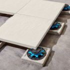DALLE SUPPORT PLOT 25X25X4,8 (208UN) GRIS UNIVERSO