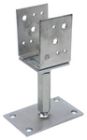PIED POT. A VISSER  70 X 65-155 X 120-130 mm REGL. Acier - P/5