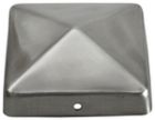 CHAPEAU POUR POTEAU INOX  90 X 90 mm - PYRAMIDE - P/6