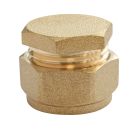 Bouchon laiton bague laiton à compression - Tube cuivre Ø14