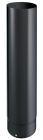 Tuyau email 0,7 mm noir non isolé pour appareil bois - diam. 180mm x long. 0,5m