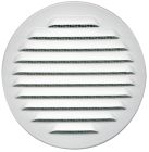 GRILLE RONDE PERS. ALU BLC D80 VR