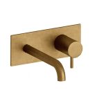 lavabo mural triverde avec plaque bec 18 cm vieux bronze ex tv276