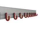 LISSE MURALE PARKID L.1500mm 10 PATERES SIMPLES + CLIP + VIS CHC