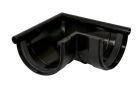 ANGLE DE GOUTTIERE EXTERIEUR A JOINT POUR PROFILE LG25 NOIR - AE25N