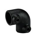 Assemblage panneau - MCL RACCORD D'ANGLE 90 ACIER PEINT NOIR DIAM 28MM