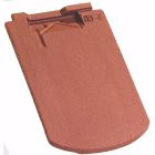 Tuile de finition à recouvrement terre cuite Arboise Écaille Rouge - long. 32 cm x larg. 20 cm
