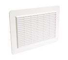 GRILLE APPLIQUE BLANC 200 RECTANGULAIRE ANTI INSECTE       - GAPM2B
