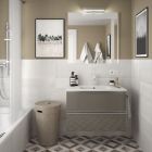Meuble SPIRIT 800 2 tiroirs métalliques TAUPE BRILLANT 797 x 540 x 450 mm