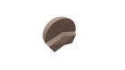 Fronton de rive ronde - gallo-romane terre cuite valmagne beige - long. 7,5 cm x larg. 31 cm