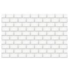 Revêtement mural - PLAQUE COMPOSITE ALU 80X120CM 3MM METRO BLANC