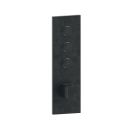 FACADE THERMO TWIST  THERMO 3 SORTIES QUADRI CHROME NOIR BROSSE