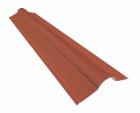 Faîtière polym-cryl rouge corail - long. 2050mm x larg. 25cm
