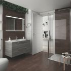 Meuble FUSSION CHROME 1000 2 tiroirs  PIN BAHÍA 997 x 540 x 450 mm