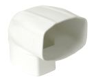 COUDE PIGNON MF 90' POUR TUBE DE DESCENTE 105X76 TYPE OVATION 38 BLANC - CMP9GTB