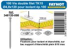BOITE 100 VIS ISOL DF 4.8X150 TK15